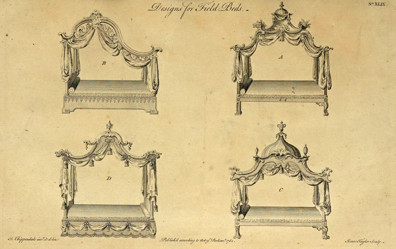 02Походные кровати. Дизайн Томаса Чиппендейла, 1762