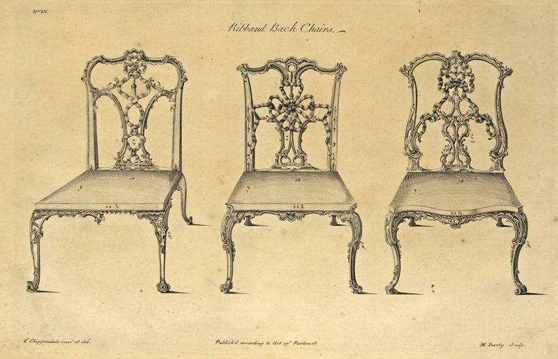 4. Стулья из каталога Т. Чиппендейла издания 1762 года.